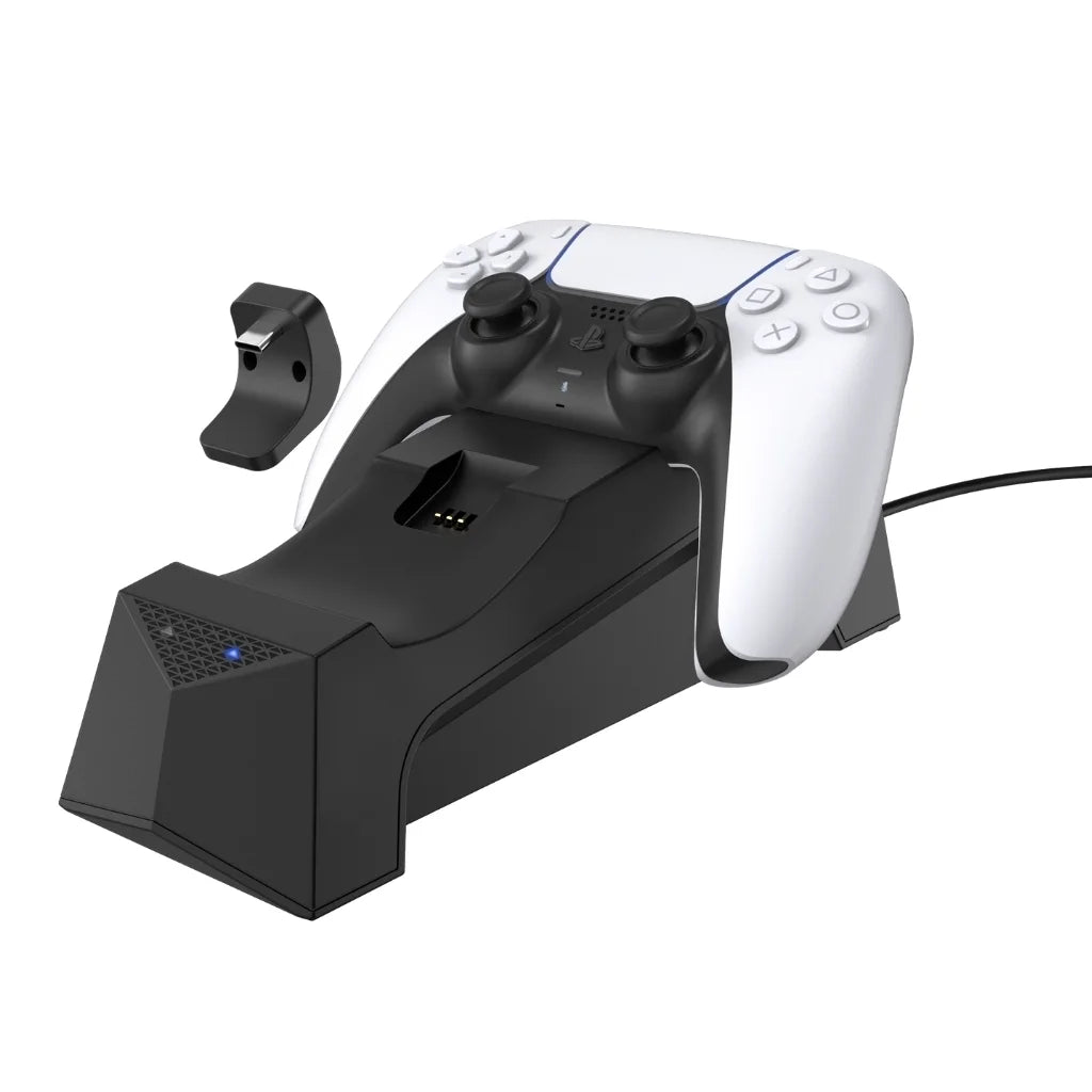 Console White Controller, 3D Charge Dock Headset with Controller White Playstation Surge PULSE Extra Disc Sony 5 Bundle and Version Dual