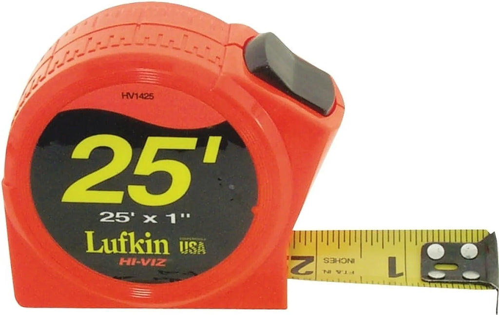 1-Inch Tape, PHV1425 Hi-Viz Return 25-Feet, Orange Lufkin by Power