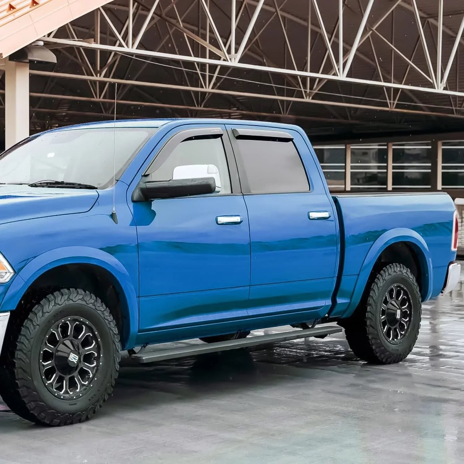 Deflector, Window Crew Cab, Deflectors Rain 3500 Vent Side for GY003106LPv Window Truck Visor, 2500 4pcs- RAM Tape-on Goodyear Visors, Vent Shatterproof Guards, Accessories, 2019-2024 Dodge