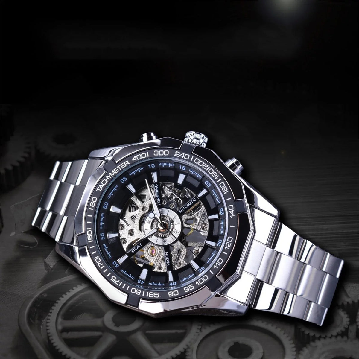 Steel Mechanical Belt 50% Full YOHOME Hollow Automatic to Mens Up Watch off!