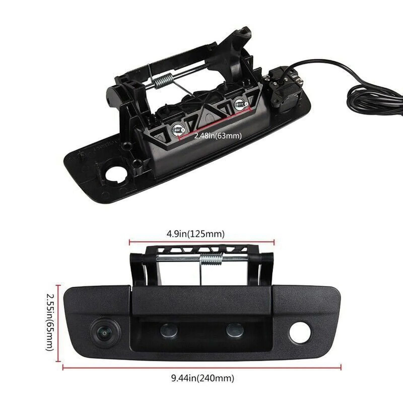 – (09-17) Handle with with Ram Tailgate Camera Dodge Enhance 3500 Backup & 2500 Compatible Safety 1500 (10-19)