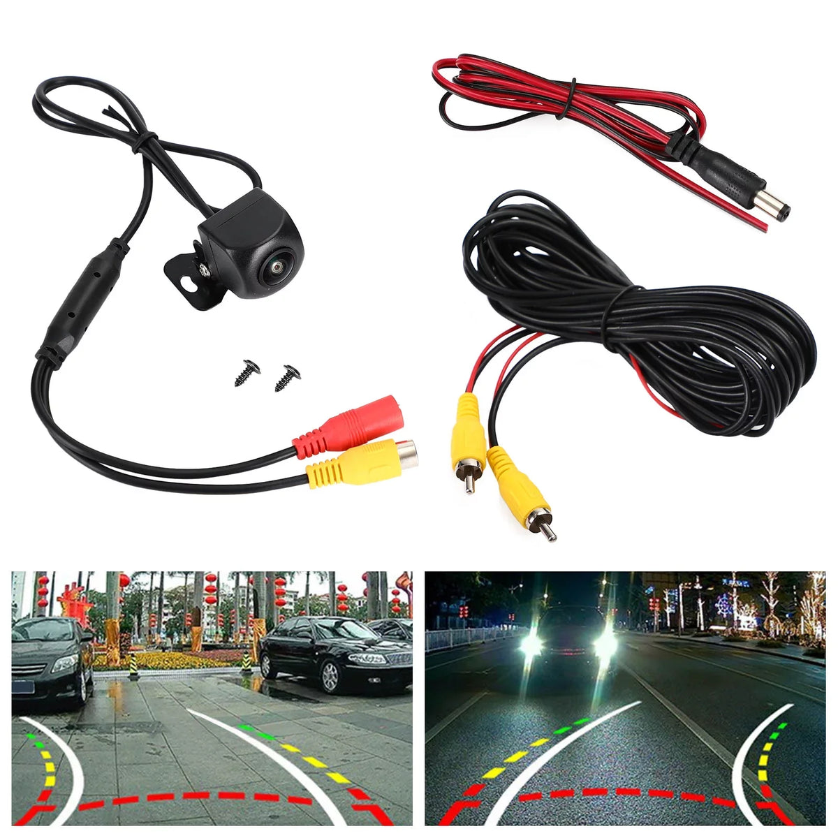 Trajectory Night Camera Dynamic Parking Reverse Car SUV Line Truck View Rear