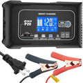 Cart.. and Charger,Maintainer/Deep 24V/10A Boat,Lawn Cycle Smart Charger,Lithium,LiFePO4,Lead-Acid,movable Battery Adjustable,for OIEXI Charger,12V/20A 20-Amp Battery Car Charger,Trickle Mower,Golf