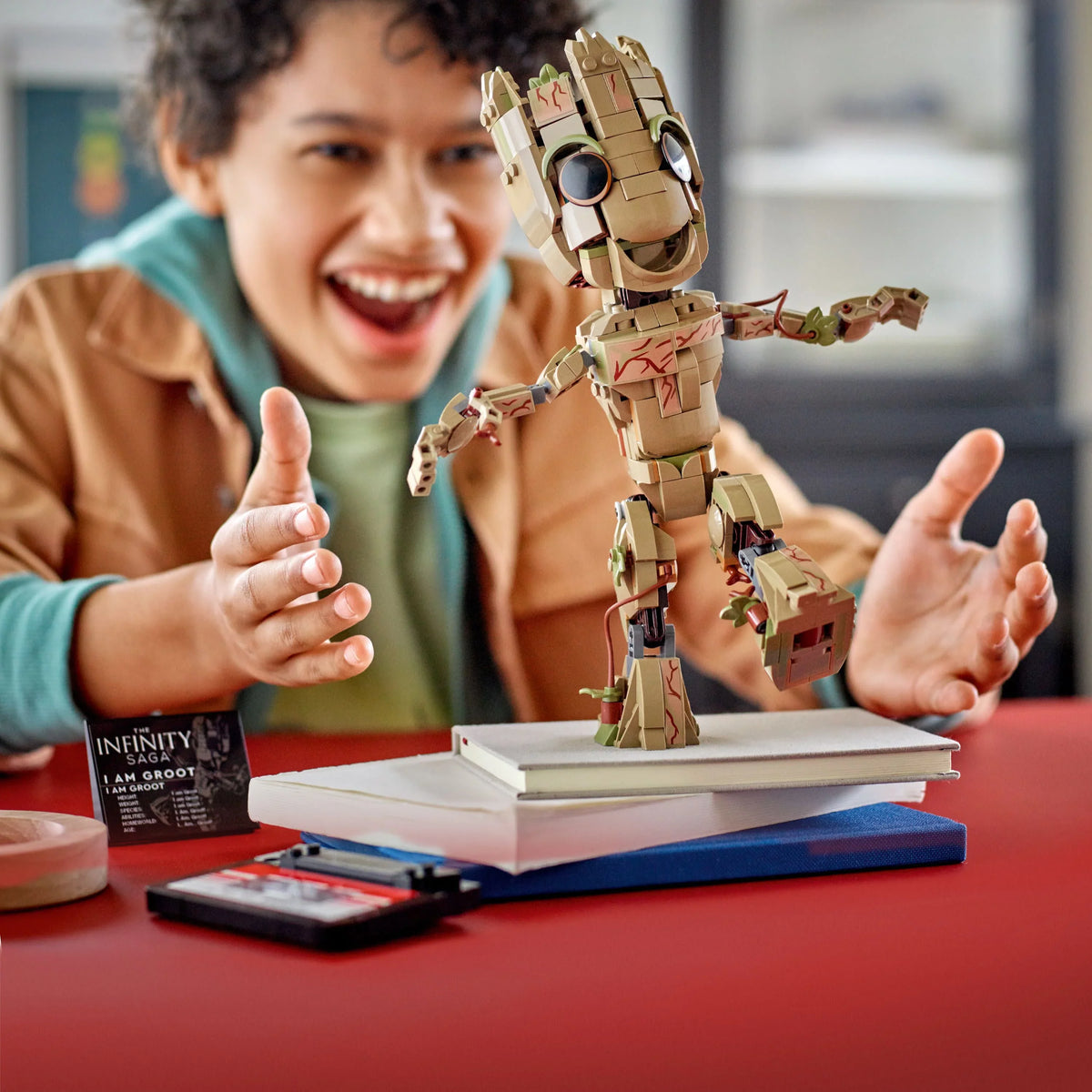 Galaxy am 76217 Buildable of Collectable 2 Guardians Groot Model Marvel Gift Figure, LEGO Groot the Set, I Toy, Baby Idea