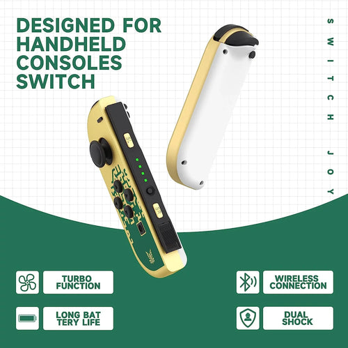 & Replacement Vibration/Motion Nintendo for for Control/Wake-up/Screenshot Controllers Switch Dual Switch, Wireless Controller Left Joycons with Right