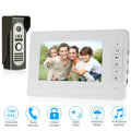 and Doorbell for Phone OWSOO 7” Visual Video System Wired Home View Rainproof Door Indoor Unlock Outdoor Infrared support with Monitor Night