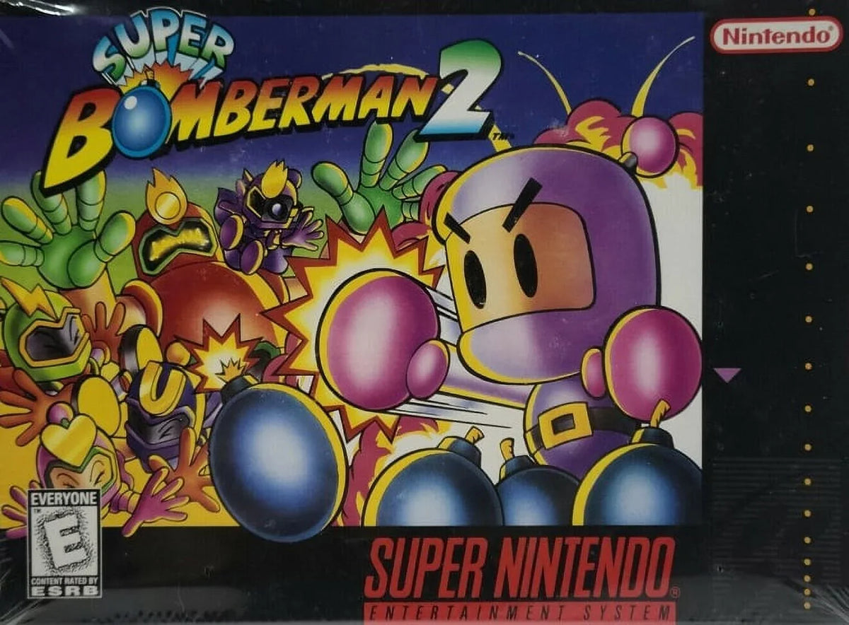 SNES 1994) Game Maze Bomberman (Super 2 Nintendo, Restored Super (Refurbished)