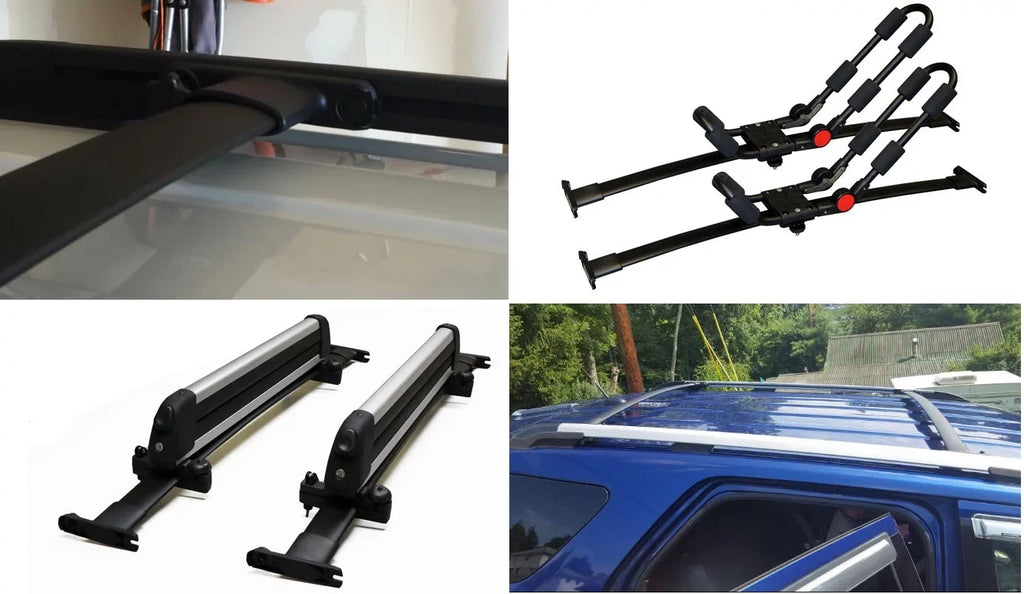 Rack 2011-2015 2pcs, BRIGHTLINES Roof Set Explorer Cargo Aluminum Replacement a of for Rack Top Black Ford Crossbars