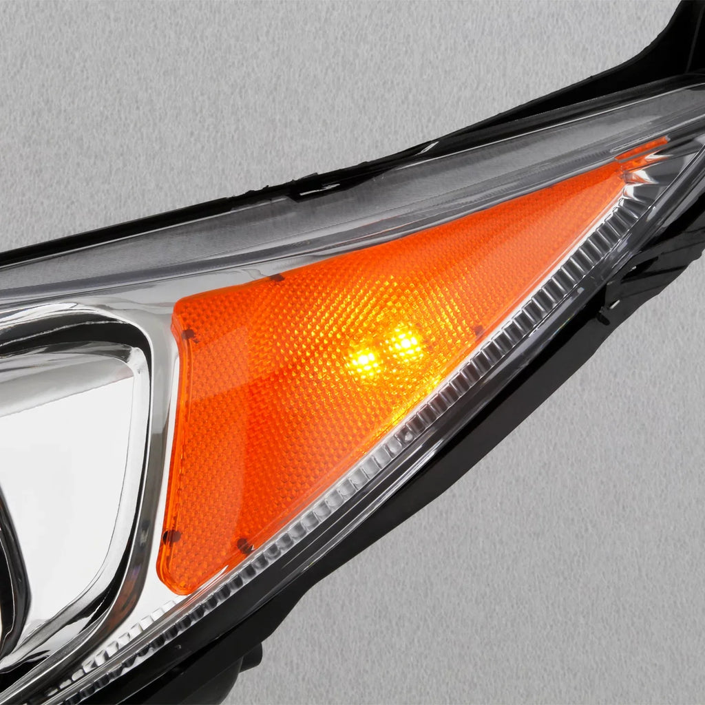 Type] Headlight Driver Chrome Hatchback Sedan Left [Halogen 2015 AKKON Titanium Ford 2014 2016 Headlamp 2017 Fiesta - Fits