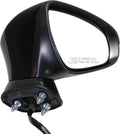 Heated Side Compatible CT200h Textured Kool-Vue Lexus Right Mirror With In-housing Light 2014-2017 Black Signal Passenger