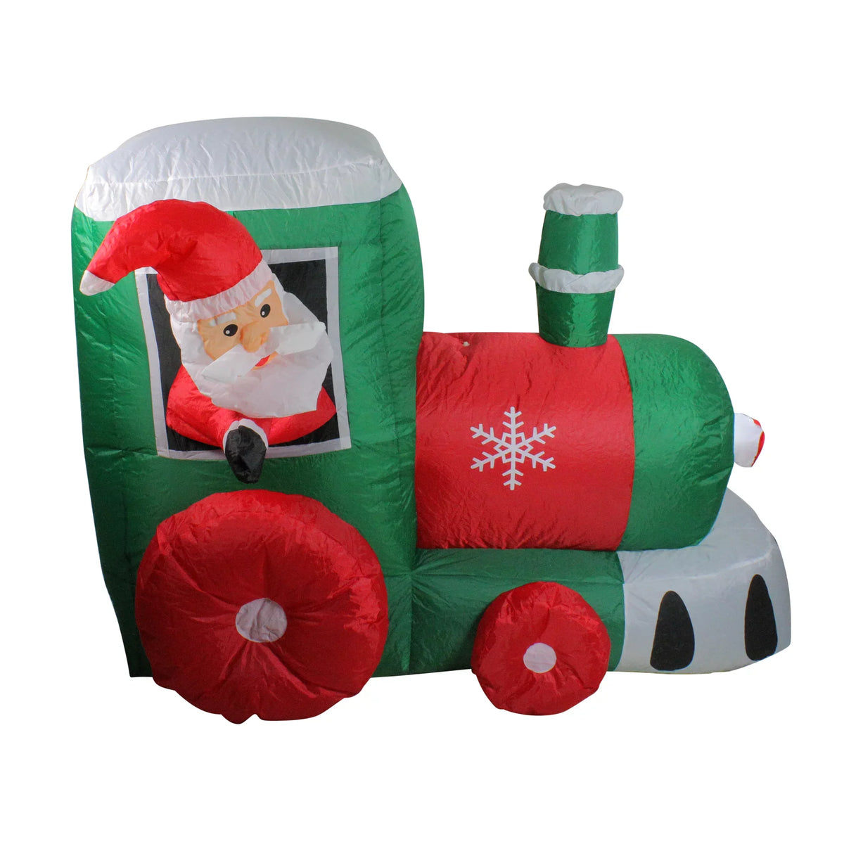 Christmas Northlight on Decoration Lighted Train blow-up 4.5' Outdoor Locomotive Santa