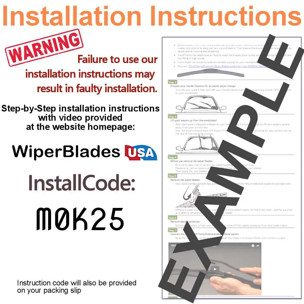 2019 Wiper w/Rear Wipers Audi of 3) (Set Performance Quattro Beam A4