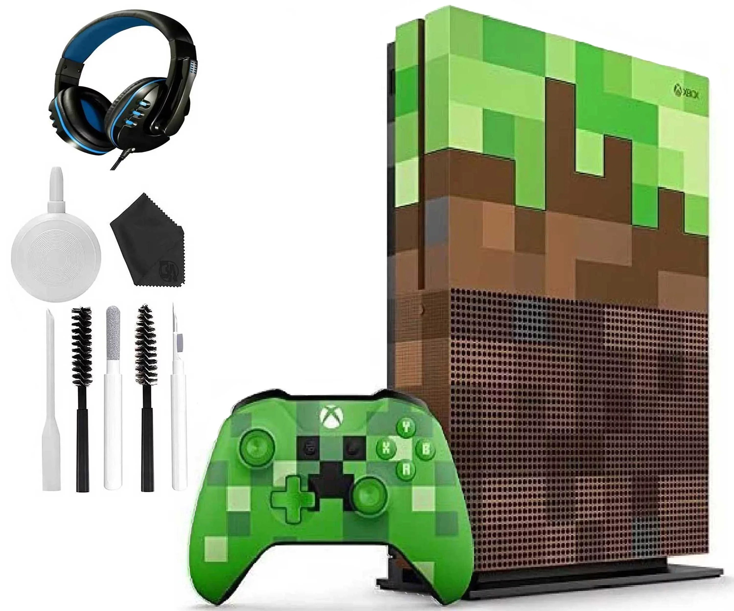 Microsoft Headset Cleaning 1TB Console X Kit One Mincraft Xbox with Gaming