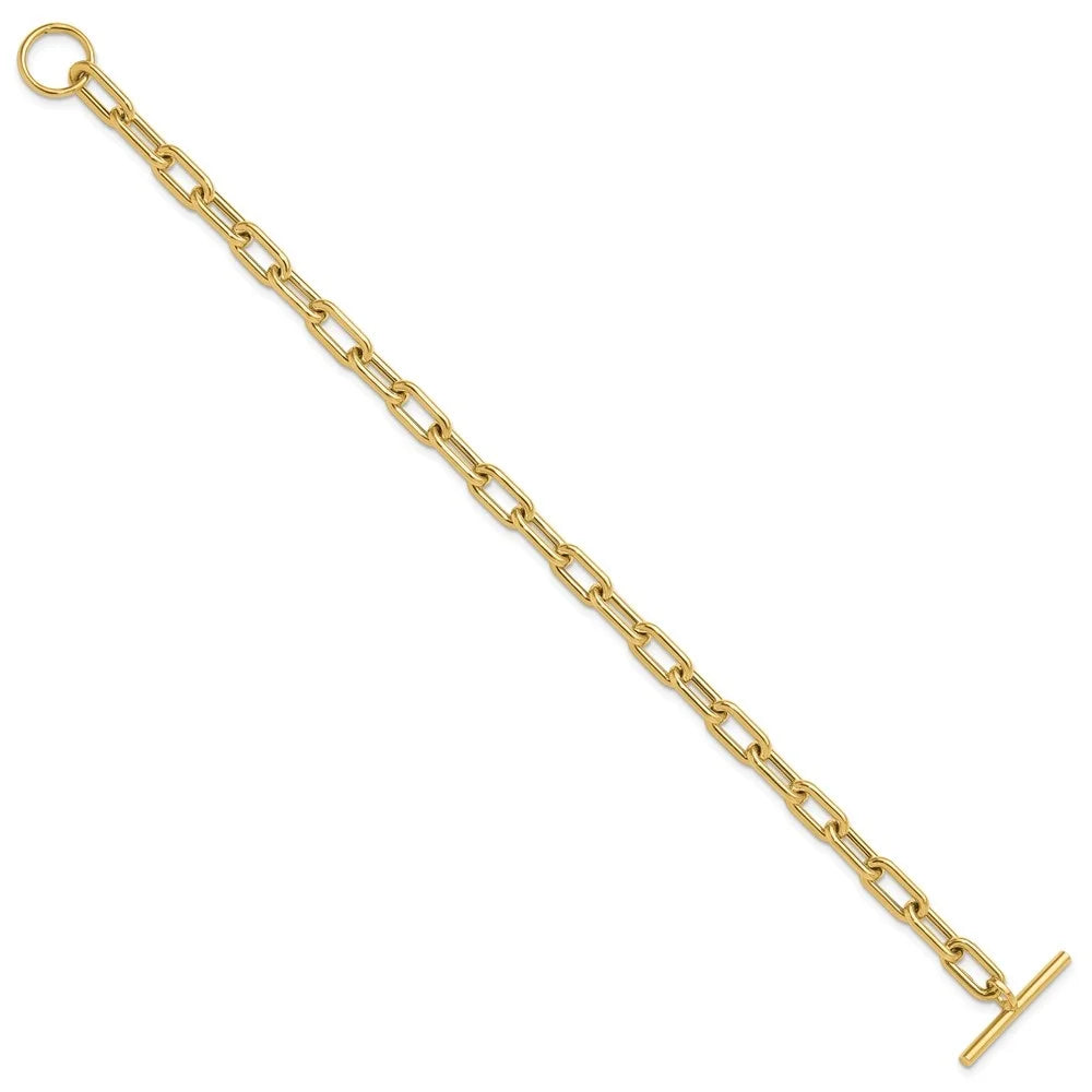 Auriga Toggle Yellow 14K Fine Jewelry Fancy 7.5" for Polished Gold Link Women