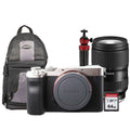 Tamron with Alpha Lens Accessory a7C RXD Sony Mirrorless Kit Silver Full-Frame 28-75mm Camera Di III