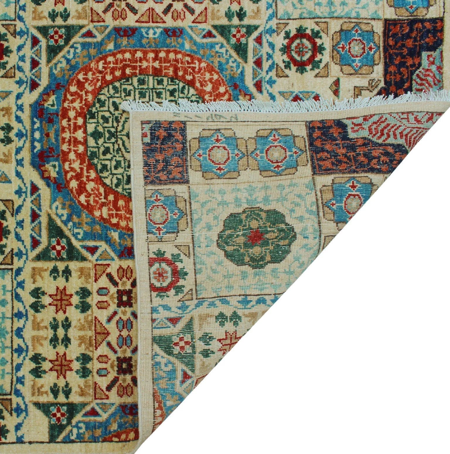 Irwin Ivory/Blue Aria Rug, x 9'0" 12'2"