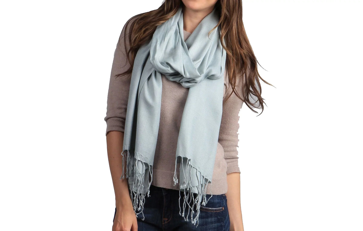 Grey) Shawl/Cashmere/Cashmere Scarf/Scarves/Shawl/Shawls/Stole/Wrap/Pashmina (Silver Scarf/Pashmina Scarf/Wool/Silk