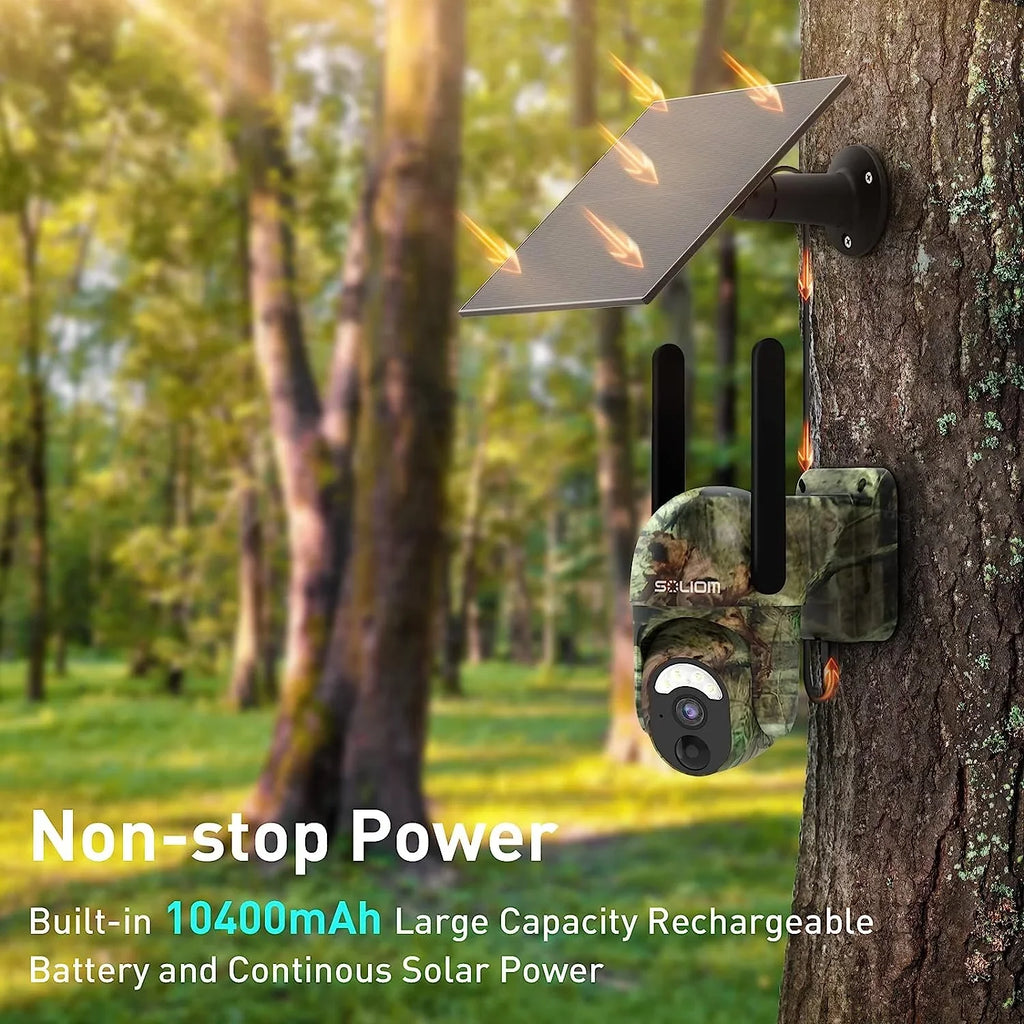 Hunting with 355°View Trial Vision 1080p Tilt with Night Soliom Pan Outdoor LTE Camera SIM Cellular S50 3G/4G Card,Wireless Cameras