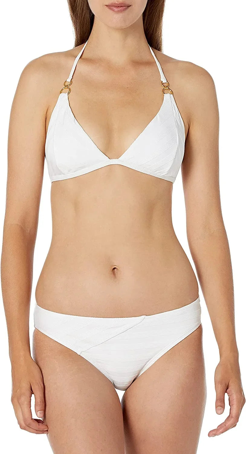 Halter Triangle Blanca White Swimsuit Womens La Top 12