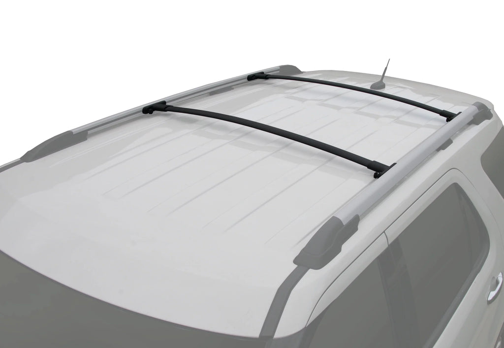 Rack 2011-2015 2pcs, BRIGHTLINES Roof Set Explorer Cargo Aluminum Replacement a of for Rack Top Black Ford Crossbars