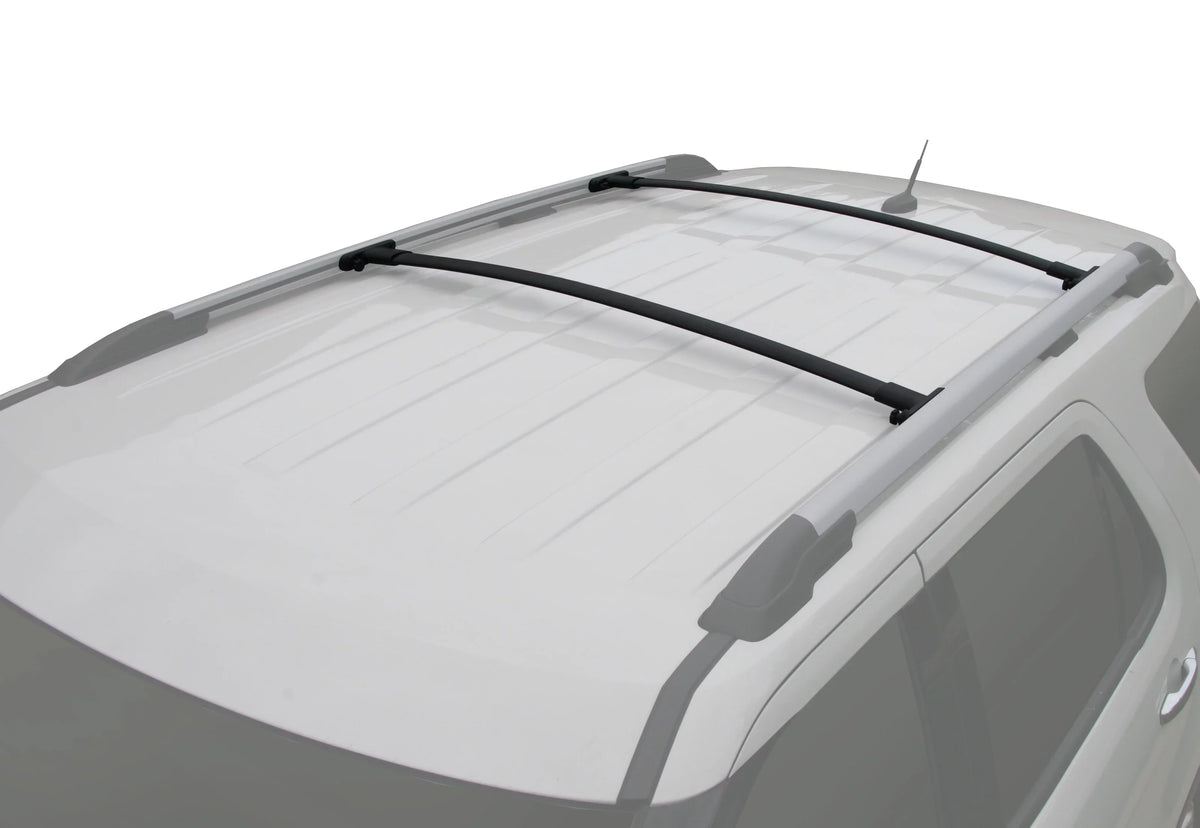 Rack 2011-2015 2pcs, BRIGHTLINES Roof Set Explorer Cargo Aluminum Replacement a of for Rack Top Black Ford Crossbars
