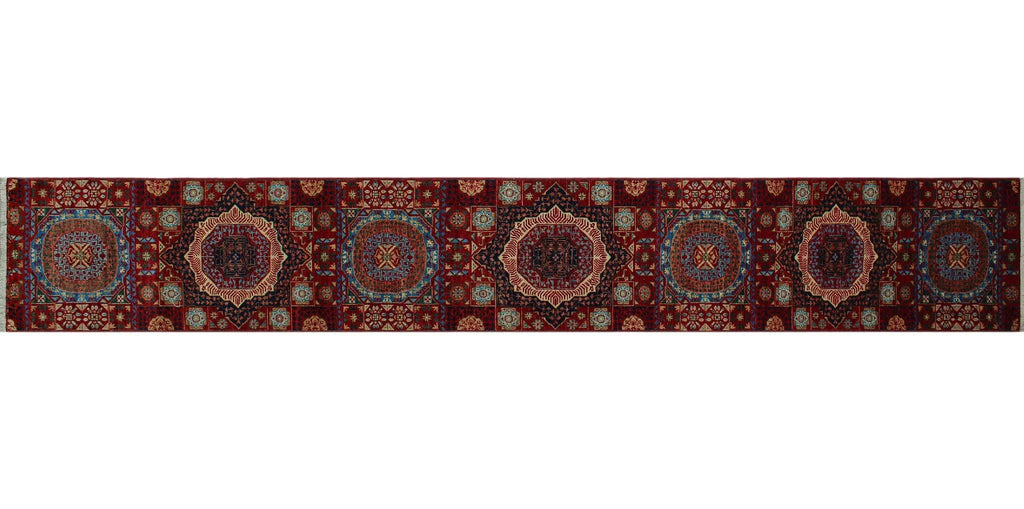 Aria Runner, 17'8" x Lenora Red/Blue 2'7"