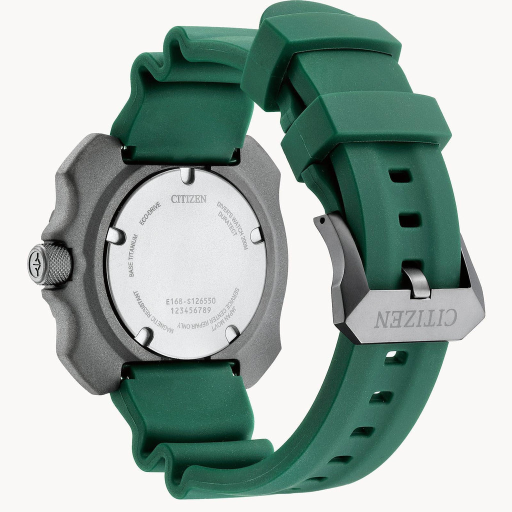 Strap Promsater with Green Dive Super Men's - Citizen Titanium with Eco-Drive BN0228-06W Case