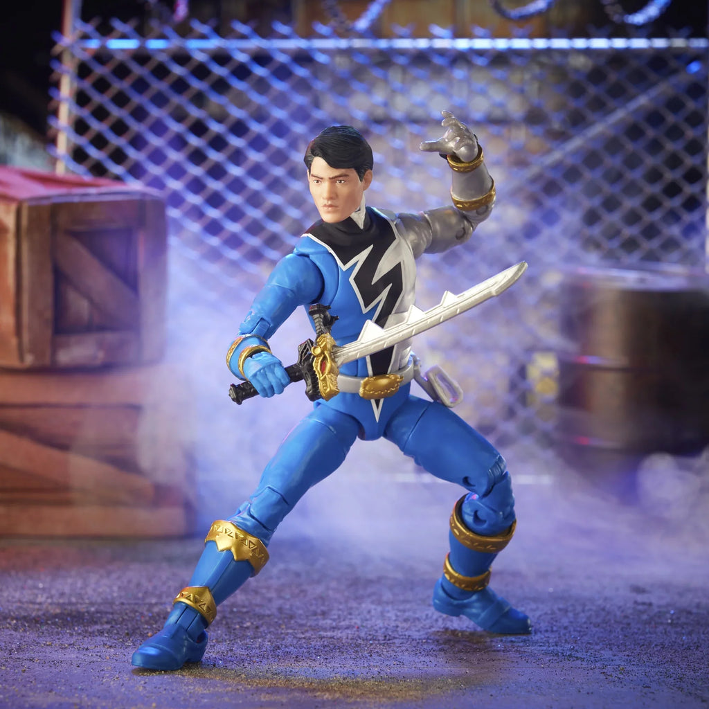 Fury 6-inch Premium Action Rangers Lightning Accessories Ranger Dino with Toy Collection Collectible Blue Power Figure