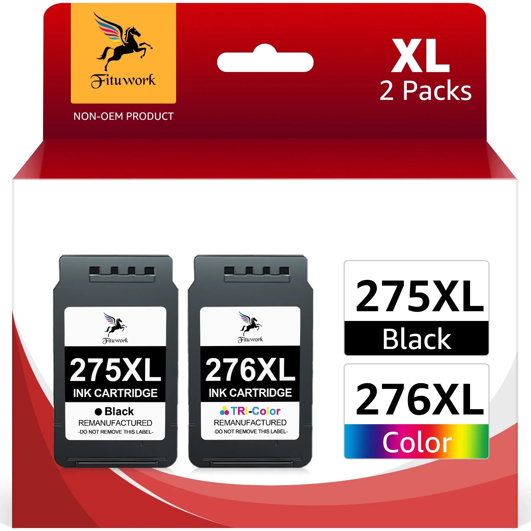 Printers(Black Ink Canon and TR4700 275 PIXMA TS3522 Color, Pack) 275XL and 2 Replacement 276 TS3520 TR4720 Cartridges for TS3500 Ink for