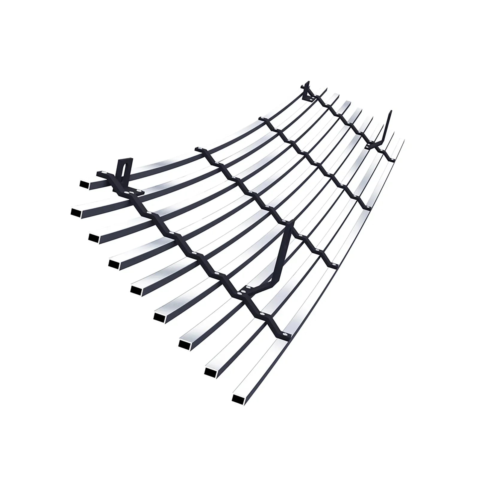 Steel Vitara Compatible Horizontal Stainless Grille 8x6 Silver Main Billet Upper APS Grand with 2006-2012 N19-C63158I Premium Suzuki