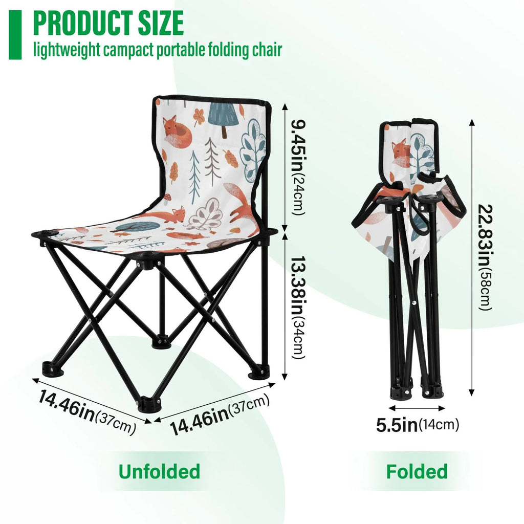 Folding Lawn with 220LBS transportable Outdoor Camping to Chair Forest Chair Carry Chair Fishing in Chair Bag Beach Support Fox