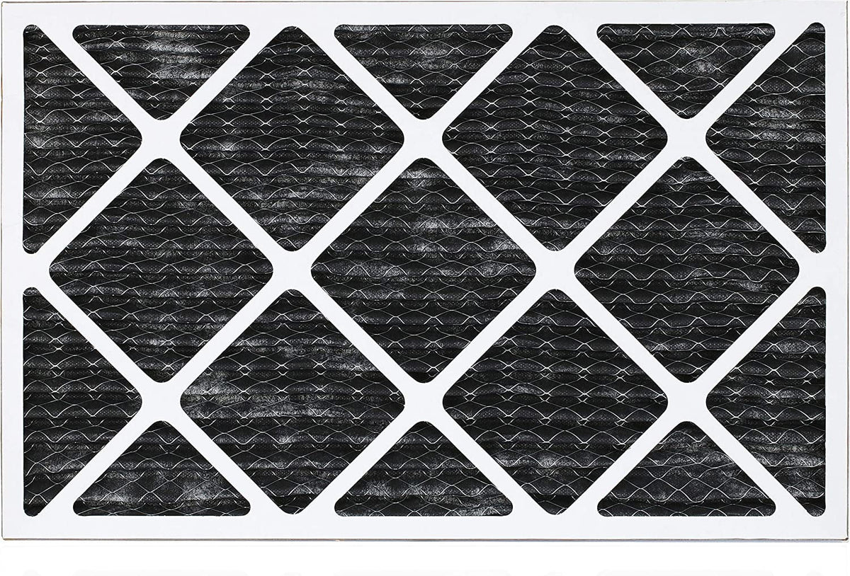 8 Filterbuy Furnace 16x24x1 HVAC Filters atmospheric MERV Activated (12-Pack) Eliminator Carbon Odor with AC Pleated