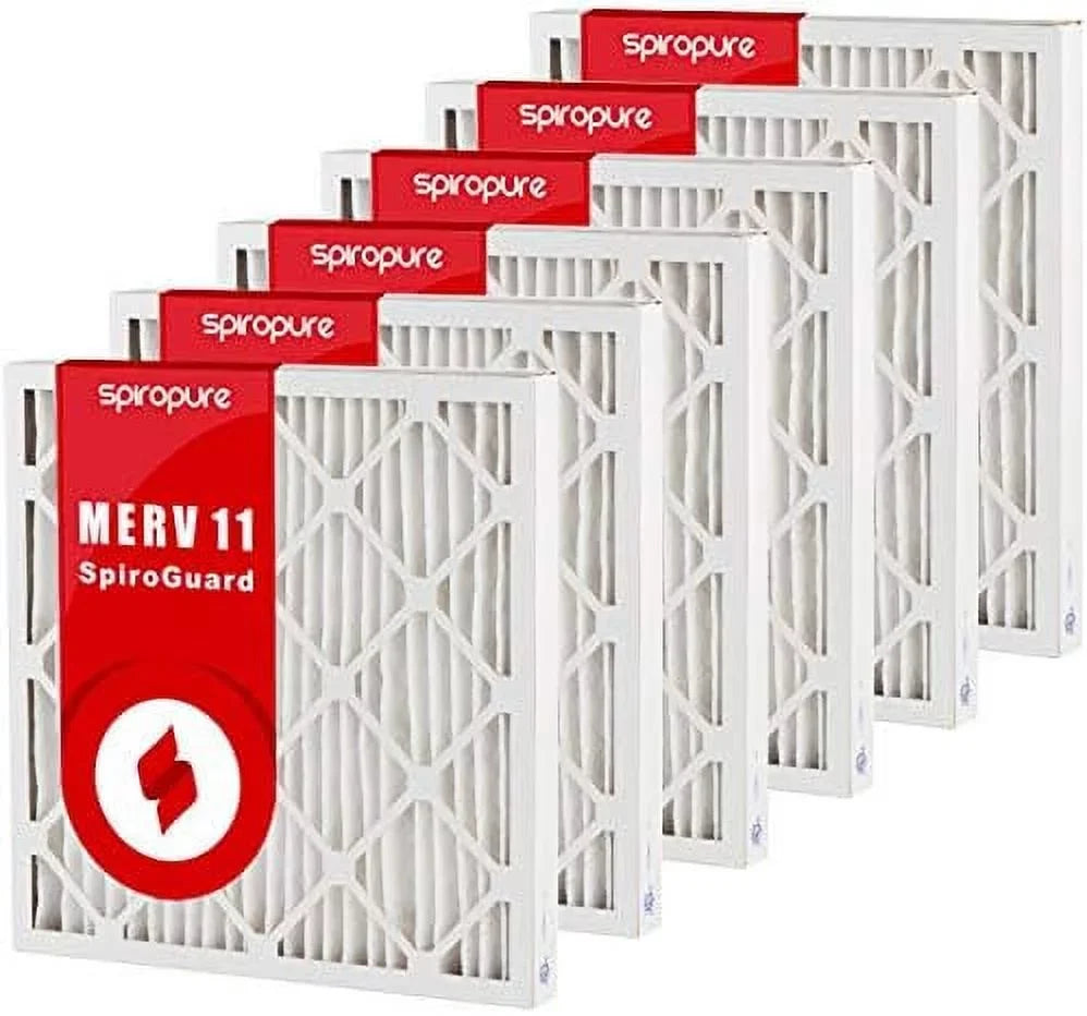 merv air 16x20x2 in filters 11 pleated pack) - made (6