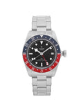 Steel Heritage Bay Automatic Tudor 79830RB Black Mens Watch Dial GMT Black