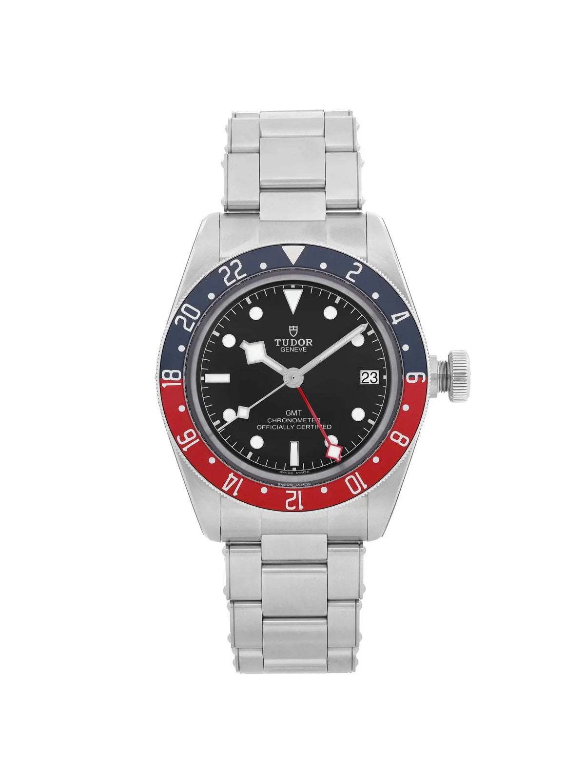 Steel Heritage Bay Automatic Tudor 79830RB Black Mens Watch Dial GMT Black