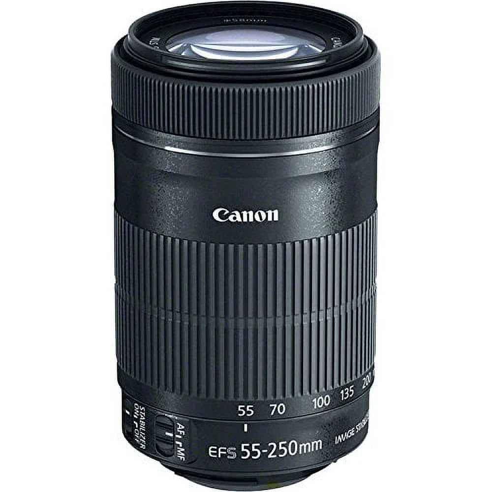 T5, Lens 10 T3, 6D, Class 5D T4i, IS SL1. Deluxe STM EF-S Set Filter Hood Canon Kit 32GB PagingZone + Lens. Card. II MK 70D, For Includes, + Camera Lens T3i, III, Case 55-250mm 3Piece T5i EOS Rebel +