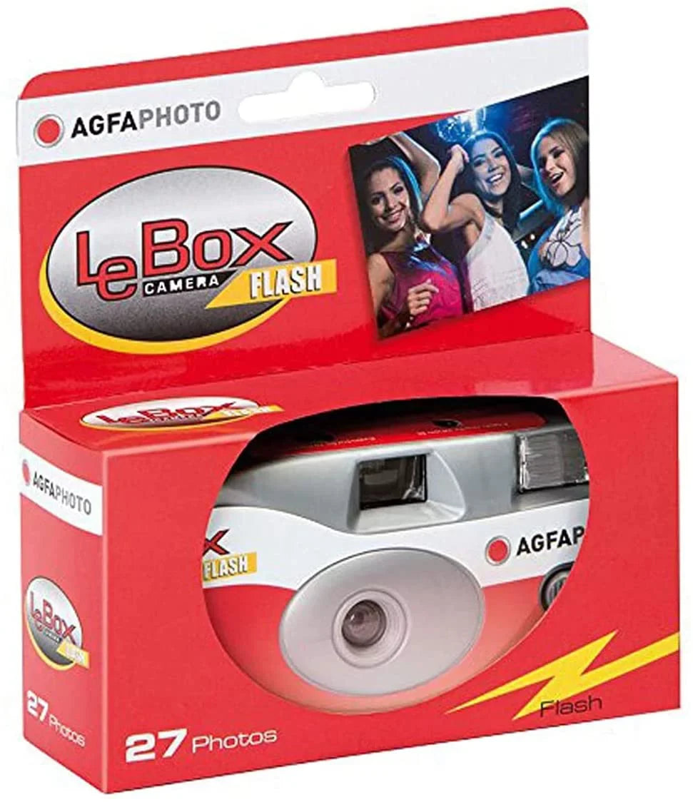 601020 Agfa Flash 35mm Camera Disposable Film 10-Pack LeBox 27 Camera 400