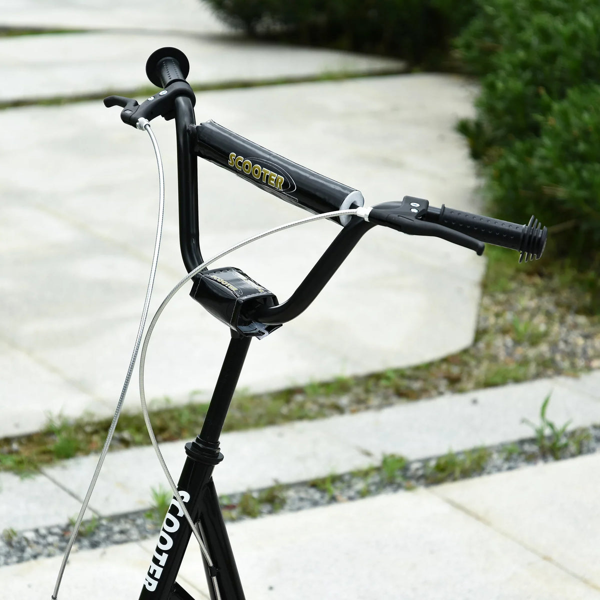 Youth Aosom Dual Rear Front Scooter Black Brakes, and Caliper