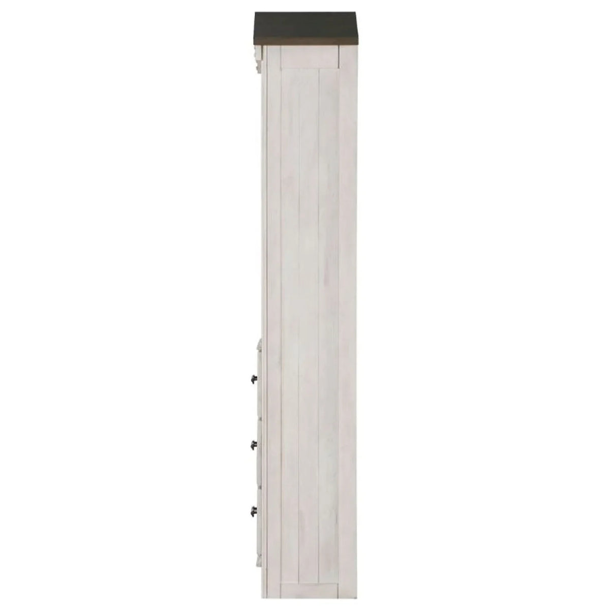 ACME Tree Cabinet Gray in House Bookcase Washed White and Weathered