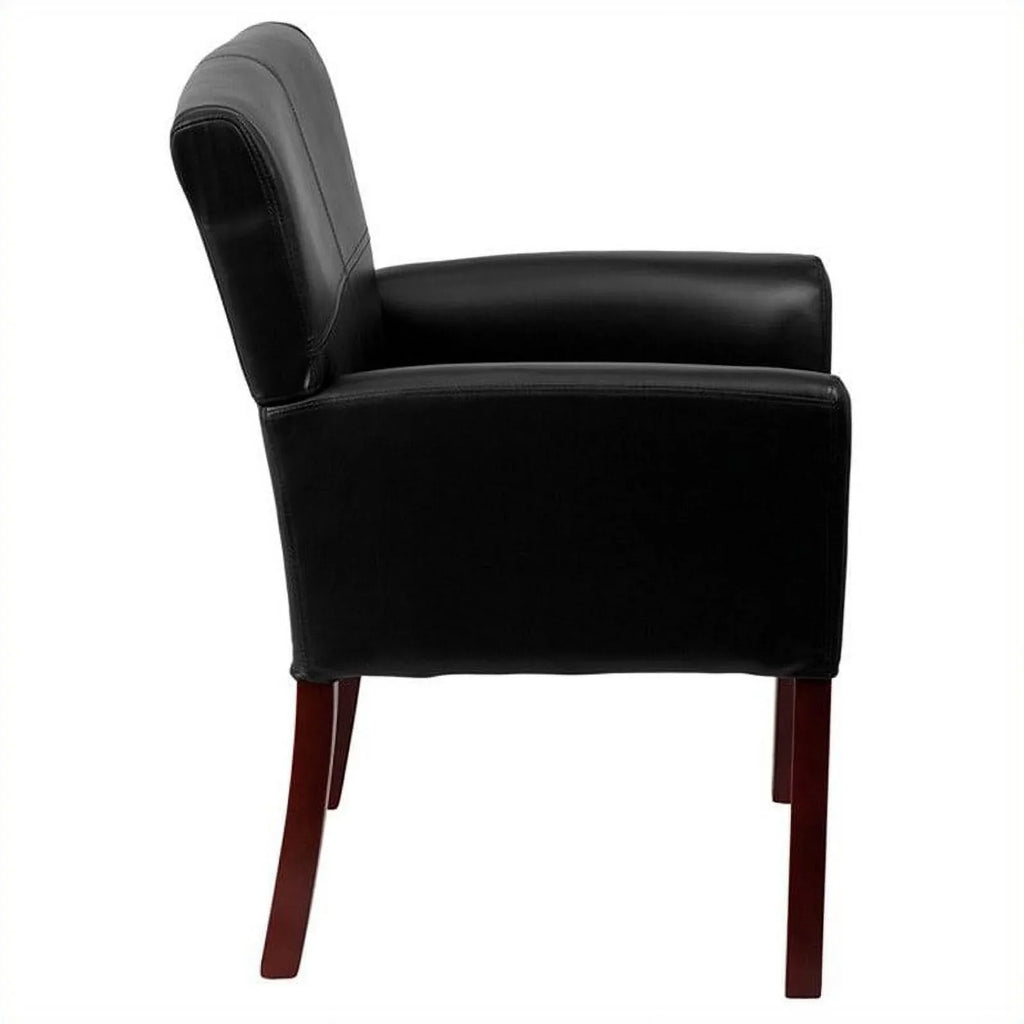 Side Black in Chair Kingfisher Guest Executive Lane Mahogany with Legs