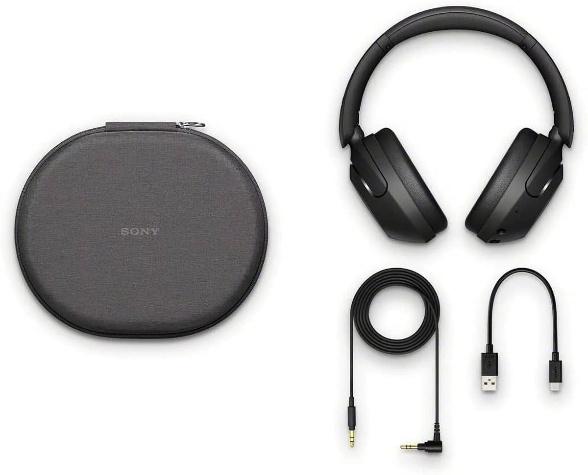 Extra AUX NeeGo Cancelling with WH-XB910N with Over Wireless Headphones Bass Headset Ear Noise Microphone Bluetooth Sony