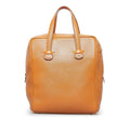 Calf Pre-Owned Galop Unisex Authenticated Tote Hermès (Good) Brown Leather Bag