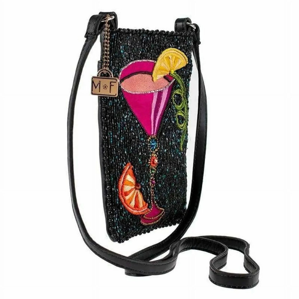 a Crossbody Mary Shoulder Frances Sip Cocktail Bag Bag Take Leather Phone NEW Beaded