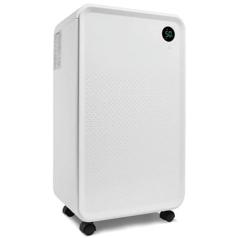 Basements Drain, Large Pint Dehumidifier for 30 Sq. with Churanty or Manual Auto Tank, Water 3,000 Dehumidifier Medium Rooms to and 2L Ft.
