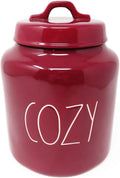 Rae COZY Inch Size By Dunn Canister 8 Ceramic Burgundy LL Magenta Large