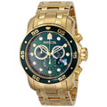Heavy Pro Watch Gold Swiss Steel Stainless IN00 Mens Tone Large Diver