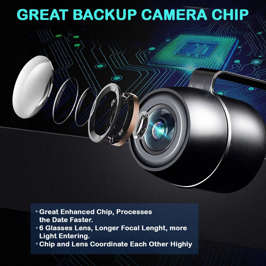CAR710X 170° CAR710 CAR910X License Angle View Frame CDR7011 Plate CAR8000 Rear CM901MIR Night HD CAR110W Vision CMR2720 Car Waterproof CAM123 Backup CAR910W Camera Radio with Jensen Compatible