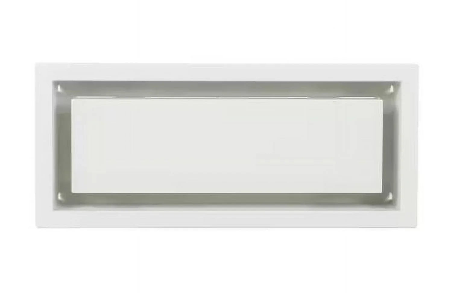 in. 10 White FITTES in. Framed Vent Lite 6 x Wall Aria