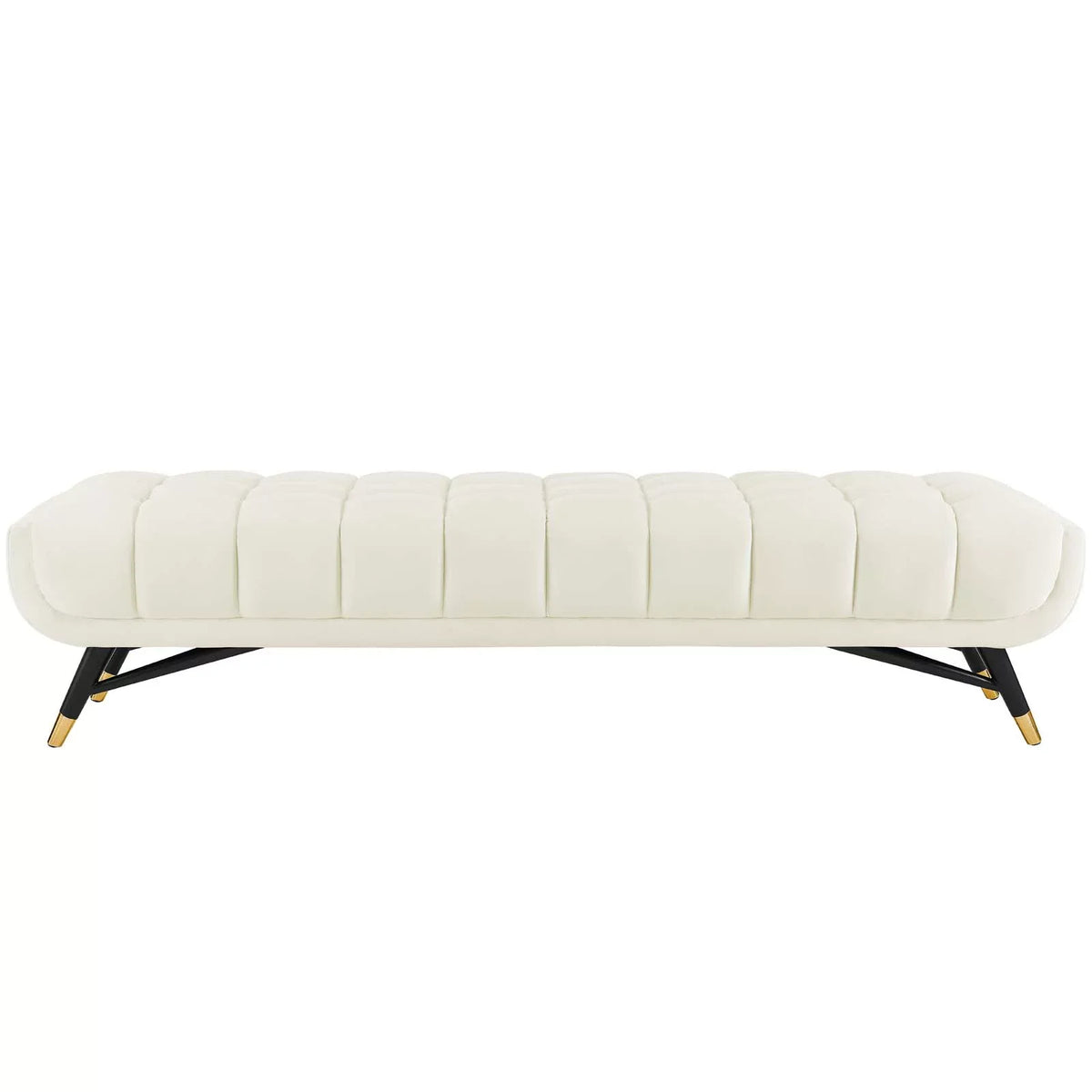 Ivory Velvet Modway Adept Performance Bench in