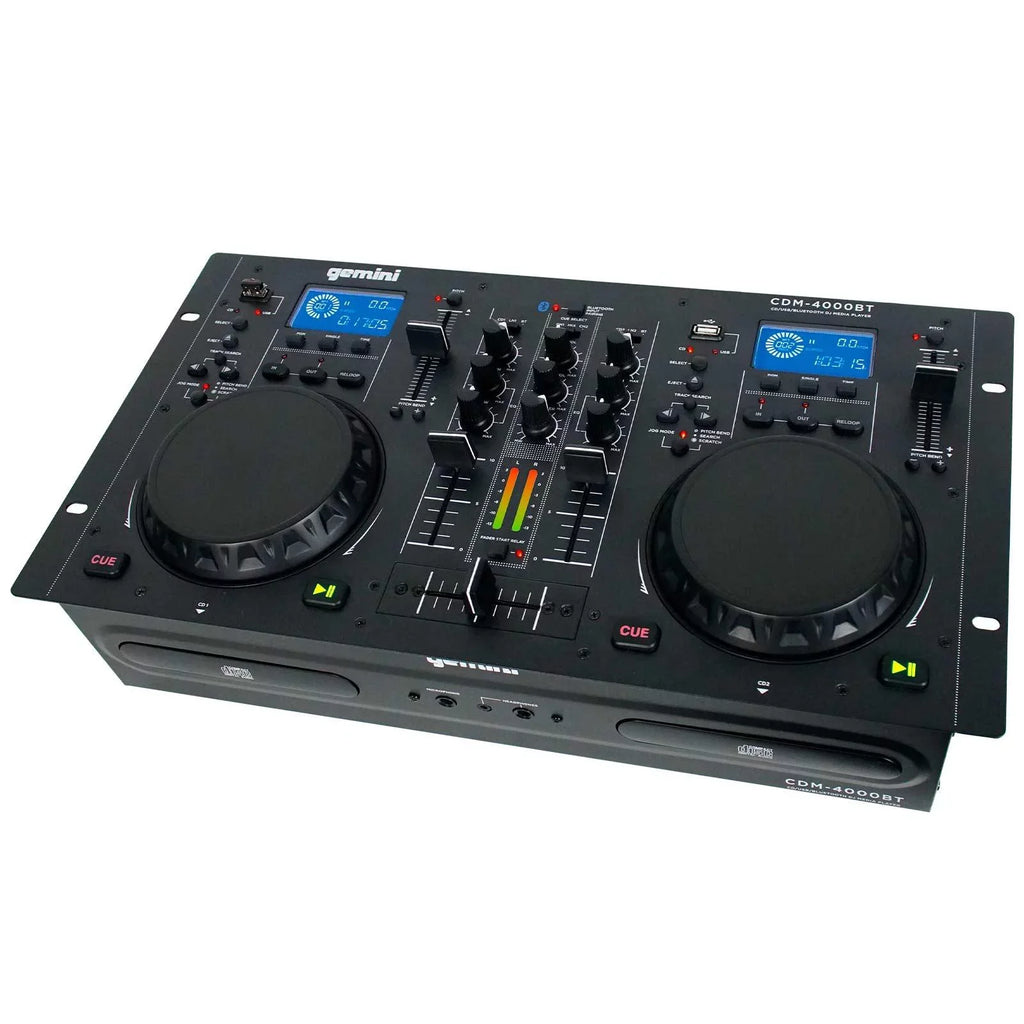 Media & Woofers Bluetooth Package CDM-4000BT Active CD/MP3/USB Gemini 15" DJ Speaker Player AS-1500P with